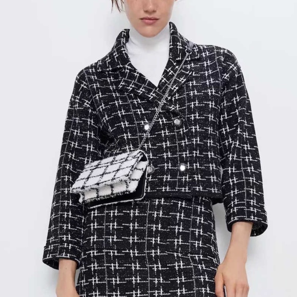 NWT Zara Metallic Sweater Jacket Cardigan with Jeweled Buttons - Picture 1 of 16